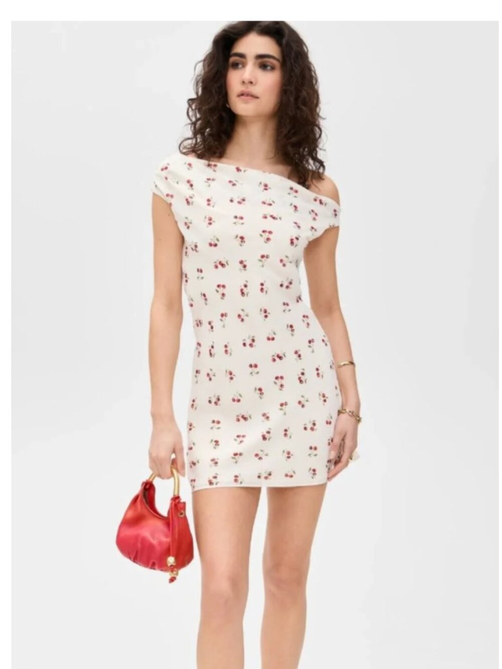 Reformation Kristine Convertible Neck Minidress